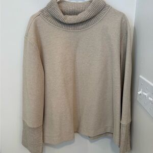 Banana Republic Women's Beige Cowl Neck Sweater